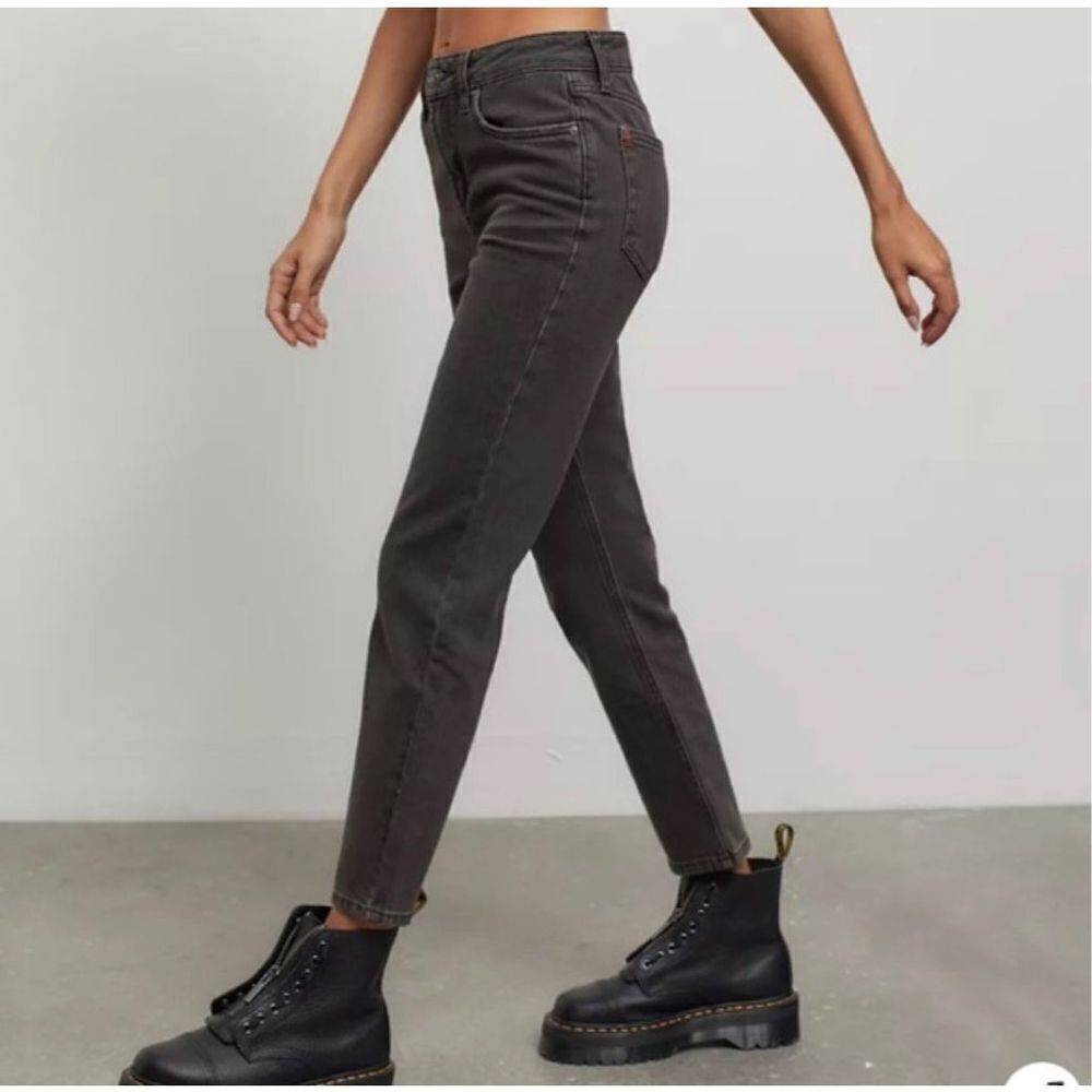 BDG Urban Outfitters Straight Kick Jeans Size 25 High Waist Charcoal Gray‎